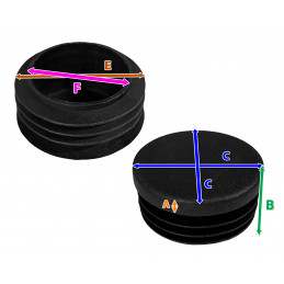 Set di 32 coprigambe in plastica (interno, rotondo, 17-19-21